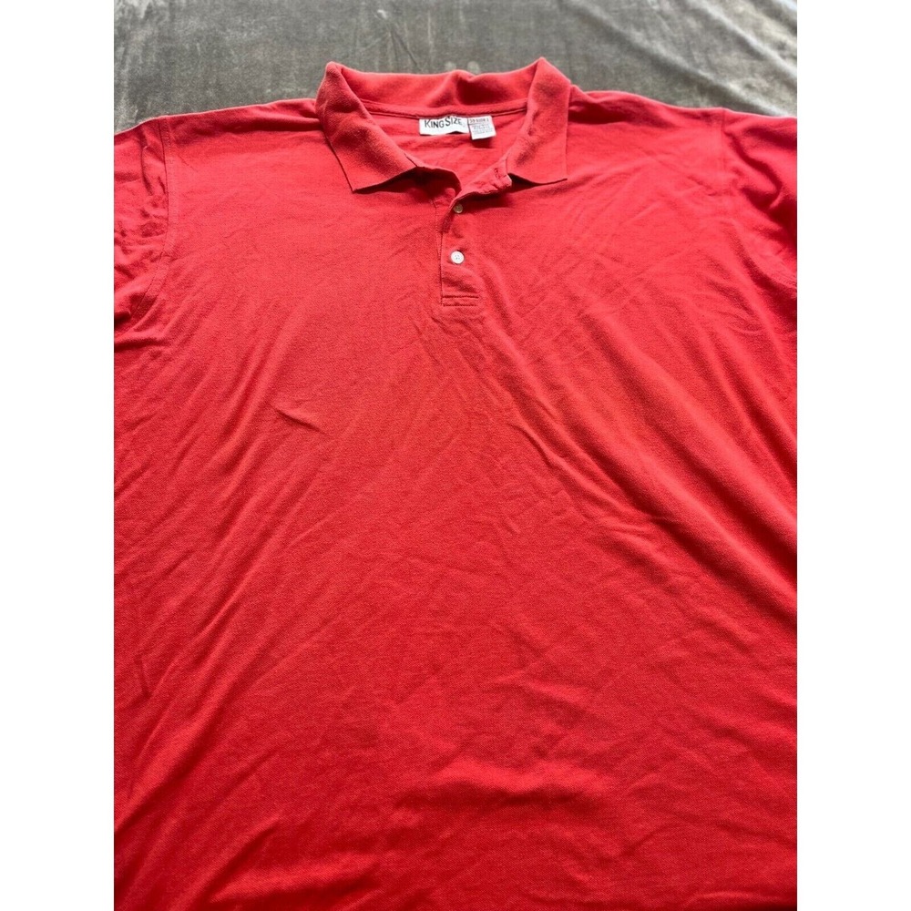 Men's Big & Tall size 5XL short sleeve Red collar polo shirt‎ King Size Brand